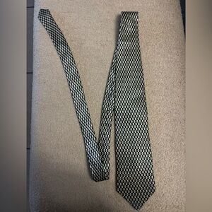 Elegant Black and White Men's Tie